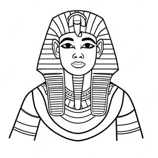 Halaman Mewarnai Firaun Dalam Pakaian Kerajaan 77552-20155