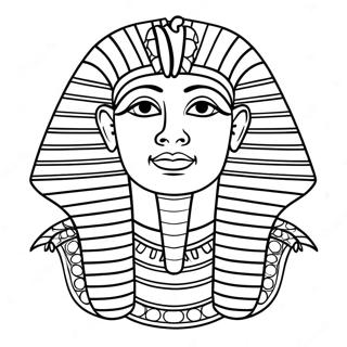 Halaman Mewarnai Firaun Dalam Pakaian Kerajaan 77552-20156
