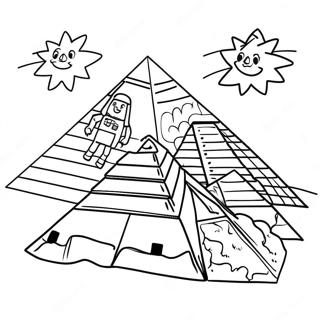 Halaman Mewarnai Piramida Di Bawah Langit Berbintang 77554-20161