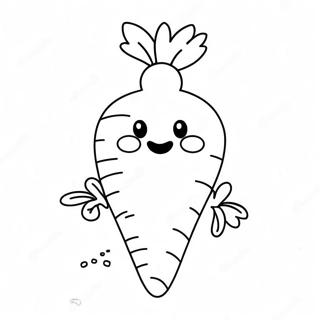 Halaman Mewarnai Wortel Imut Dengan Senyuman 77809 20351