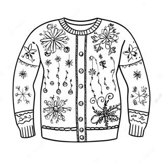 Halaman Mewarnai Sweater Natal Jelek Yang Berwarna Warni 77888 20415