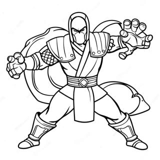 Halaman Mewarnai Mortal Kombat 78119-20587
