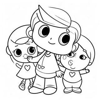 Timmy Turner Dengan Orang Tua Peri Halaman Mewarnai 78377-20790