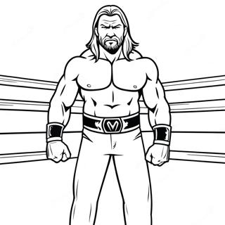 Halaman Mewarnai Triple H Di Ring 78846 21162