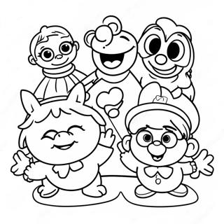 Muppet Babies Halaman Mewarnai