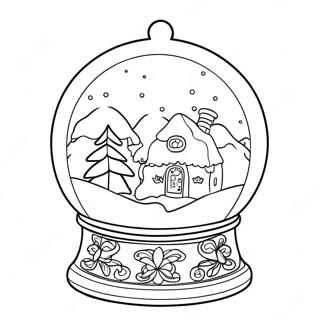 Halaman Mewarnai Snowglobe Musim Dingin 78944-21228