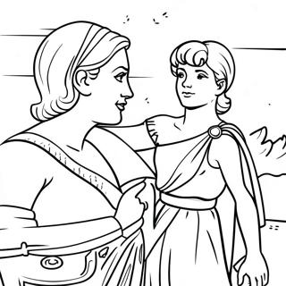 Halaman Mewarnai Petualangan Diana Dan Roma 79152-21393