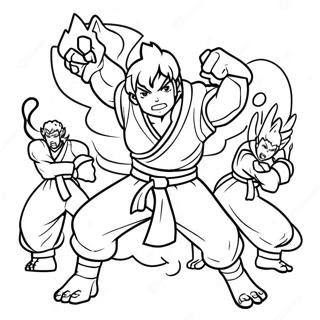 Halaman Mewarnai Zenitsu Melawan Iblis 79308 21517
