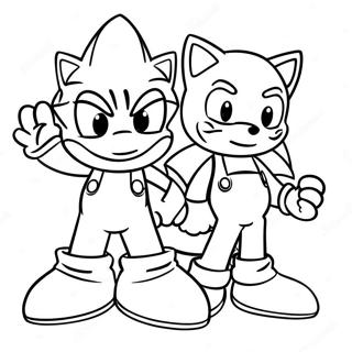 Halaman Mewarnai Sonic Dan Mario 79820-21895