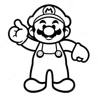 Halaman Mewarnai Mario 8 Bit 80155-22155