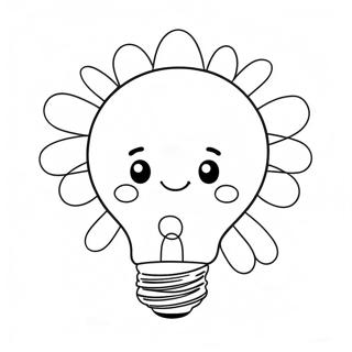 Halaman Mewarnai Bola Lampu Natal Lucu 80211-22211