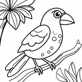 Halaman Mewarnai Burung Tropis Berwarna Warni 80234 22220