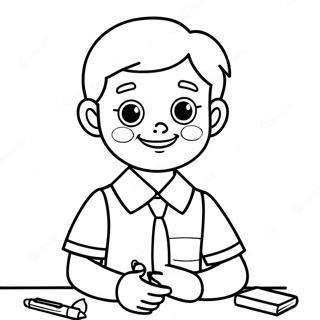 Halaman Mewarnai Guru Yang Tersenyum Di Hari Pertama Pra Sekolah 80391-22351