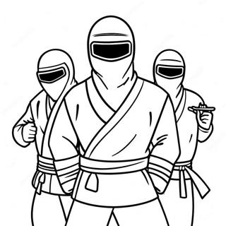 Halaman Mewarnai Ninja Mata-Mata Halaman Mewarnai