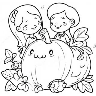 Halaman Mewarnai Teman Yang Bersyukur 80774-22646