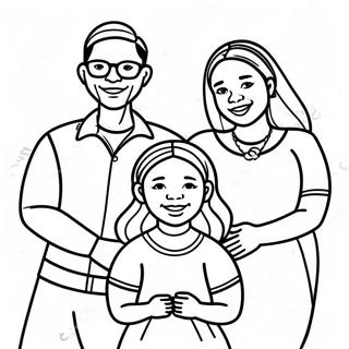 Halaman Mewarnai Keluarga Multikultural 81031-22845