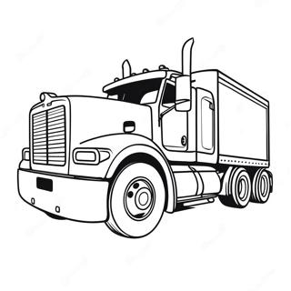 Halaman Mewarnai Truk Semi 81157 22934