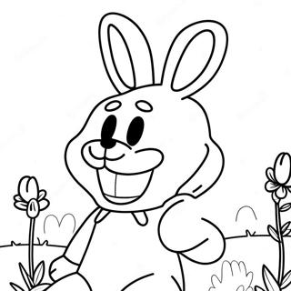 Spring Bonnie Halaman Mewarnai