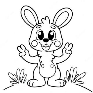 Gambar Mewarnai Spring Bonnie Ceria Dengan Telinga Kelinci 81342 23090