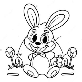 Gambar Mewarnai Spring Bonnie Ceria Dengan Telinga Kelinci 81342 23091