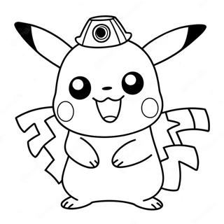 Gambar Mewarnai Pikachu Halloween Menyeramkan Dengan Kostum 81416-23144