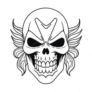 Halaman Mewarnai Topeng Tengkorak Ghost Rider 81444 23169