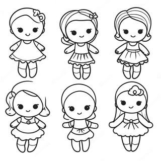 Halaman Mewarnai Boneka Kertas Lucu 81519 23222