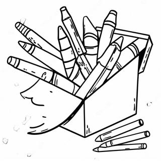 Halaman Mewarnai Kotak Krayon Yang Lucu 81571-23266