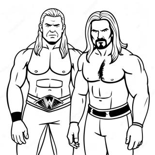 Halaman Mewarnai Pertarungan Legenda Wwe 81597-23288