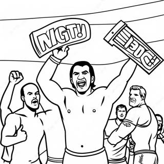Halaman Mewarnai Pegulat Wwe Merayakan Kemenangan 81598-23291