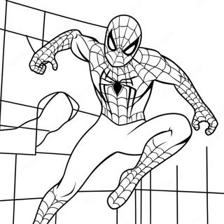 Halaman Mewarnai Spiderman Dengan Kostum Ikoniknya 81674 23342