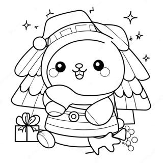 Halaman Mewarnai Natal Sanrio 81749-23394