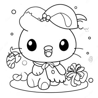 Halaman Mewarnai Natal Sanrio 81749-23396