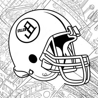 Halaman Mewarnai Logo Steelers 81878-23495