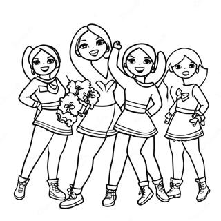 Halaman Mewarnai Cheerleaders Steelers 81880-23501