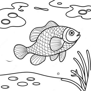 Halaman Mewarnai Ikan Kolam Yang Berwarna Warni 82111-23682