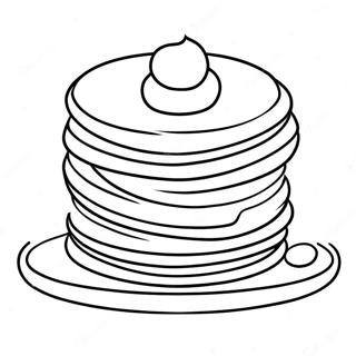 Halaman Mewarnai Tumpukan Pancake Emas 82137-23703