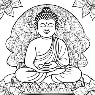 Halaman Mewarnai Buddha Yang Damai 82213-23787