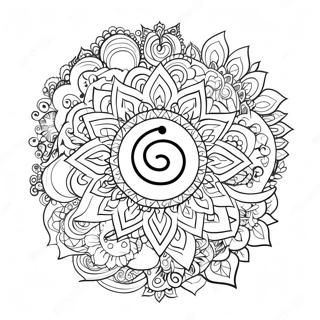 Halaman Mewarnai Simbol Chakra Yang Berwarna Warni 82214-23789