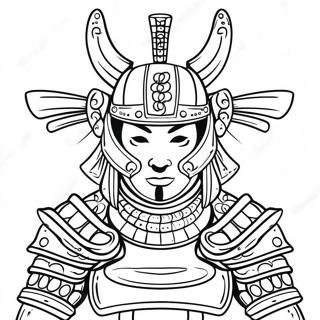 Halaman Mewarnai Armor Samurai 82237-23802