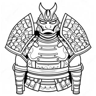 Halaman Mewarnai Armor Samurai 82237-23803