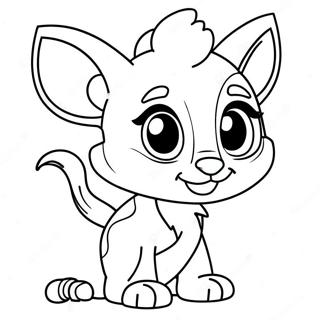 Halaman Mewarnai Karakter Lps Yang Ceria 82420-23950