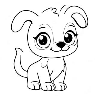 Halaman Mewarnai Anjing Lps Yang Menggemaskan 82421-23953