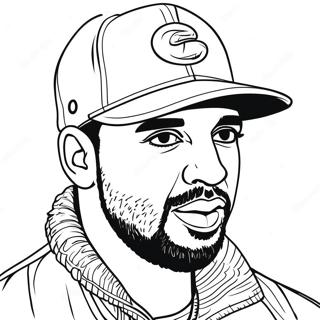 Halaman Mewarnai Drake Dengan Topi Keren 82444-23965