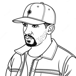 Halaman Mewarnai Drake Dengan Topi Keren 82444-23966