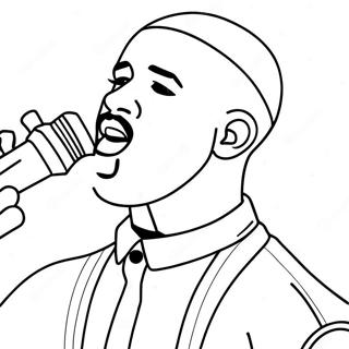 Halaman Mewarnai Drake Bernyanyi Di Panggung 82445-23972