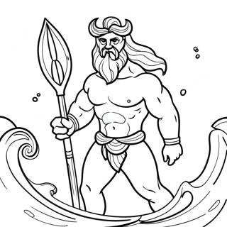 Gambar Mewarnai Poseidon Di Laut 82576-24074