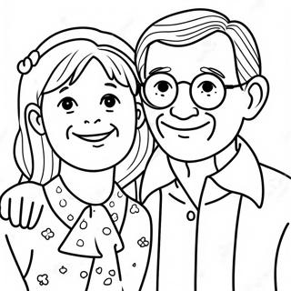 Halaman Mewarnai Perayaan Hari Kakek Nenek Yang Berwarna Warni 82678 24159