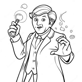 Halaman Mewarnai Dr Who Dalam Aksi 82702 24173