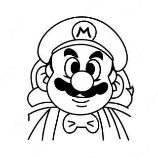 Mario Dengan Topi Santa Halaman Mewarnai 82752-24208